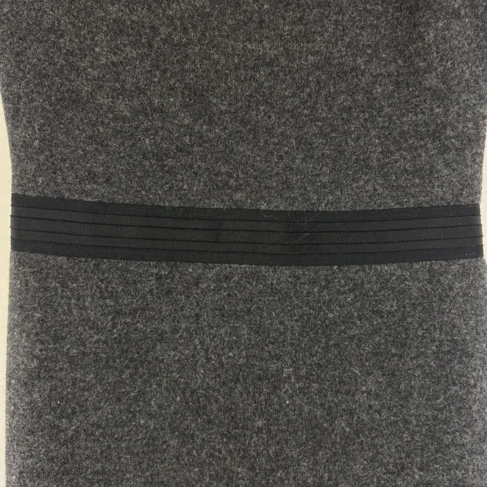 Tory Burch Gray Wool Blend Embellished Cap Sleeve Dress‎ Size M